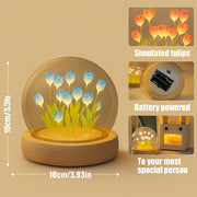 DIY Flower Dome LED Night Lamp Decorative Table Light Kit thumbnail 5