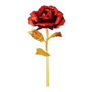 879 24k Artificial Golden Rosegold Red Rose With Gift Box (10 Inches) thumbnail 2