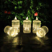 Premium Crystal Effect Led Flameless Candle Lights (8 Pc) thumbnail 5