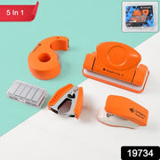 Kangaro 5-in-1 Stationery Gift Set With Stapler Staples Staple Remover Tape Dispenser thumbnail 7