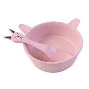 Premium Kids Feeding Bowl With Cute Spoon (1 Set 240ml) thumbnail 3