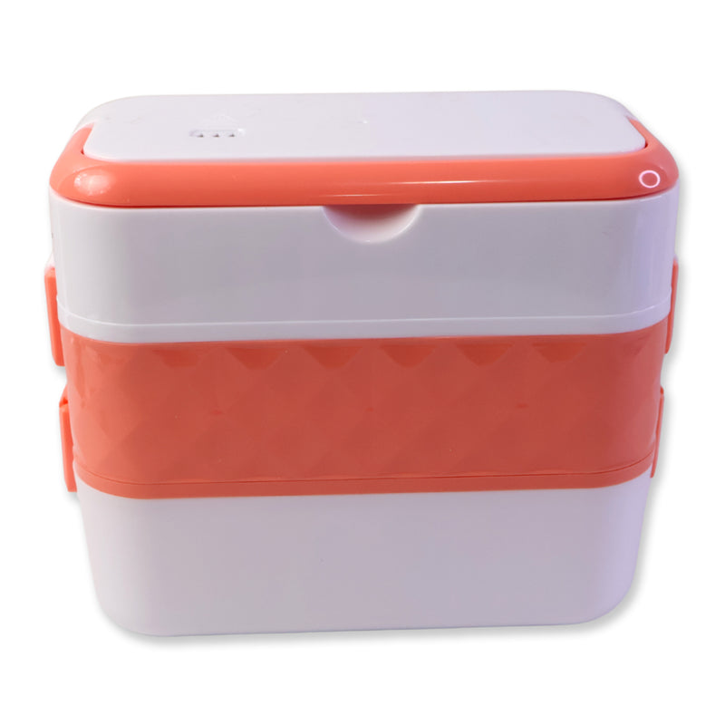 Electric Heated Lunch Box With Stainless Steel Inner Containers (1 Set)