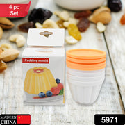 5971 Pudding Molds Custard Mould Mould For Jelly Ice Creams Set Of 4 Cups With Lid thumbnail 6
