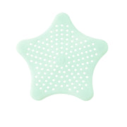 Mint Green Silicone Star Shaped Sink Filter Bathroom Hair Catcher Drain Strainers For Basin thumbnail 4