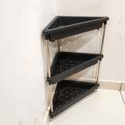3-layer Multipurpose Plastic Corner Storage Rack thumbnail 5