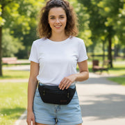 Classic Black Sports Waist Bag (1 Pc) thumbnail 2