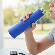 Classic Stainless Steel Water Bottle Blue Color (1000 Ml 1 Piece) thumbnail 2