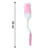 Bottle  Nipple Cleaning Brush With 360 Rotary Handle (1 Pc) thumbnail 4