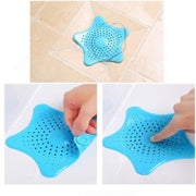 0829 Silicone Star Shaped Sink Filter Bathroom Hair Catcher Drain Strainers For Basin thumbnail 2