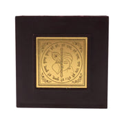 Golden Charan Paduka In Wooden Box  Spiritual Gift  Pooja Accessory thumbnail 3