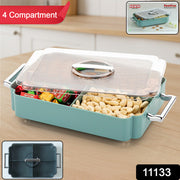 4 Compartment Multipurpose Plastic Food Storage Container (1 Pc) thumbnail 7