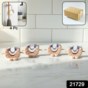 Wall Mounted Broom  Mop Holder Clips (4 Pc Set) thumbnail 7
