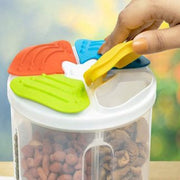 2822 4 Section Storage Containers Airtight Transparent Food Plastic Storage Container thumbnail 4