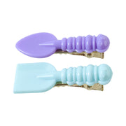 Cute Mini Spade  Leaf Shape Hair Clip Set (2 Pc) thumbnail 3