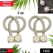 1422 Home Plastic Curtain Tiebacks Straps Buckle Clips Rope Straps Window Curtain Bracket Decoration Pearl Decorative Rope Holdback Holder For Window (2 Pc) thumbnail 4