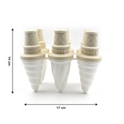 6304 6 Pc Ice Cream Mold Used For Making Ice-creams In All Kinds Of Places Including Restaurants And Ice-cream Parlours Etc. thumbnail 2