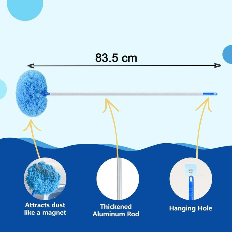 Premium Extendable Round Cleaning Duster (83.5 Cm  1 Pc)
