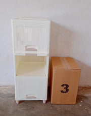 Multipurpose Storage Cabinet Storage Solutions Plastic Drawers  Multi Layer Wardrobe Storage Drawers  Foldable Multipurpose Drawer Units For Kitchen Bathroom Bedroom Cloth (3layer) thumbnail 5
