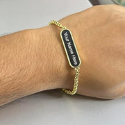 Golden Bracelet Rakhi Gift Bracelet (1 Pc) thumbnail 4