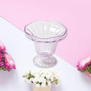 8216 Crystal Plastic Ice-cream Bowl Home  Kitchen Serving Platter Or Dessert Cup For Sundae Sweets Snacks Fruit Pudding Nuts Or Dip Serving Bowls (Crystal Cups Set Of 6) thumbnail 2