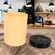 5640 Accurate Seal Tea Sugar Coffee Container Plastic Damru Shaped Tea Coffee Sugar Canisters Jar New Airtight Food Seal Containers For Salt Dry Fruit Grocery 2 Section (800 Ml Approx) thumbnail 2
