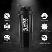 Multipurpose Protein Shaker Bottle 500ml thumbnail 5