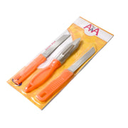 8217 3in1 Multipurpose Stainless Steel Classic Kitchen Knife Set Of 3 For Fruits And Vegetable Chopping  Cutting  Peeling Kitchen Knife  Vegetable Peeler  Plain Knife thumbnail 3