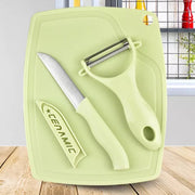 5207 Plastic Kitchen Peeler - Green  Classic Stainless Steel 3-piece Knife Set Combo thumbnail 6