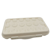 5727 18 Grid Egg Holder Storage Shock-proof Egg Container With Buckle Egg Carrier Egg Tray Egg Shelter Effective Full Seal Egg House Use For Fridge Camping Kitchen thumbnail 3
