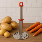 Stainless Steel Potato Masher With Ergonomic Handle (17cm  1 Pc) thumbnail 2