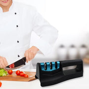 10020 Knife Sharpener For Kitchen  Knife Sharpener With Vegetable Chopper And Fish Scale Remover  Handheld Knives  Pocket Knife Sharpener  Knife Sharpener For Chefs  Serrated Knife (9in1) thumbnail 2