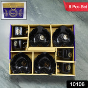 A One Ceramic Tea  Cups  Mug Set With Leaf Shape Serving Bowl (8 Pcs Set) thumbnail 7
