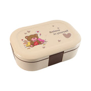 Cute Teddy Printed Kids Lunch Box (500ml  1 Pc) thumbnail 1