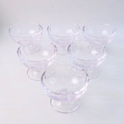 Premium Glass Ice Cream Dessert Bowl 6 Pc Set thumbnail 1