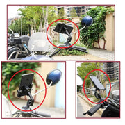 12674 Full Metal Body Bike  Scooty 360 Degree Rotating Mobile Holder Stand For Bicycle Motorcycle Scooty For Maps And Gps Navigation Fits All Smartphones (1 Pc) thumbnail 3