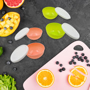 5558 Multipurpose Small Round Plastic Bowl  Katori With Lid Microwave Safe Reusable Lightweight Bowl Dishwasher Safe Chutney Bowl (4 Pcs Set) thumbnail 2