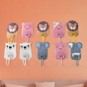 Wall Mounted Cartoon Hooks Self Adhesive Hooks (10 Pcs Set) thumbnail 4