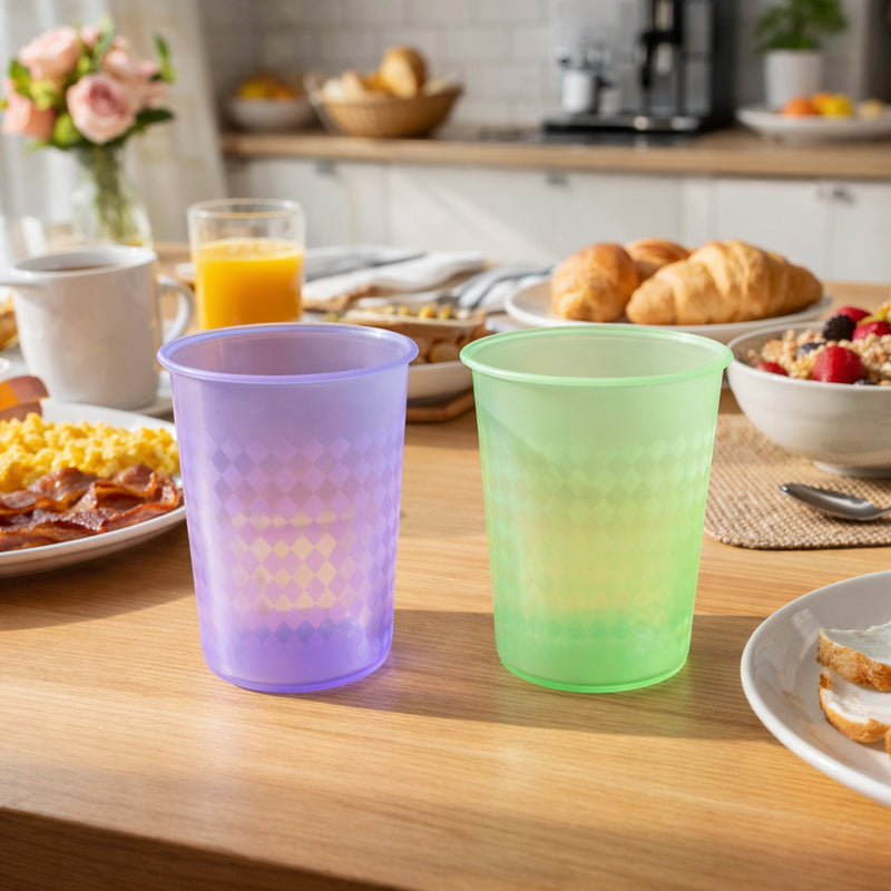 Unbreakable Plastic Drinking Glass Set Of 6 (200 Ml Each)