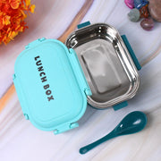 Insulated Testy Stainless Steel Leakproof Lunch Box With Spoon (1 Set) thumbnail 4