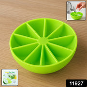 Lemon Shape Flexible Silicone Ice Cube Tray  8-slot Round Ice Mold (1 Pc) thumbnail 7
