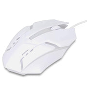 Usb Wired Mouse Gaming Mouse Colorful  Lighting Luminous  (1 Pc  Wihte) thumbnail 4