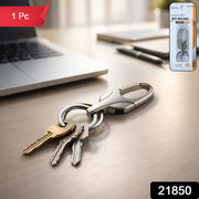 Stylish Metal Key Holder Keychain With Secure Lock Clip 1 Pc thumbnail 7