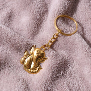 Golden Ganesh Leaf Design Keychain (1 Pc) thumbnail 4