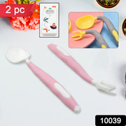 Silicone Bendable Kids Feeding Spoons And Forks Toddler Utensils With Travel Case Baby Spoon And Fork Set For Self-feeding Learning Bendable Handle For Kid Children Toddlers (2 Pc Set) thumbnail 7