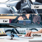 6102 360 Degree Rotating Magnetic Car Phone Holder  Metal Folding Car Phone Holder  New Alloy Folding Magnetic Car Phone Holder (Pack Of 1) thumbnail 6