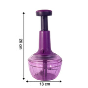 Supermom Manual Push Vegetable Chopper 650 Ml - (1 Pc) thumbnail 5