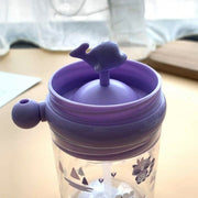 8419 Baby Drinking Cup With Straw And Lid Water Whale Spray Fountain Sippy Cup Bottles Childrens Pot Toddler Tumbler Mug Spill Proofbirthday Party Gift Drinking Cup (1 Pc) thumbnail 2