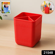 Officemate Pen Stand  Tri-section Desk Organizer Stationery Pens Office Supplies thumbnail 6