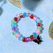 Premium Multicolor Crackle-bead Stretch Bracelet  (1 Pc) thumbnail 1