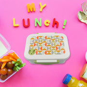 5855 Lunch Box 3 Compartment With Leak Proof Lunch Box  1 Spoon For School  Office Use thumbnail 1